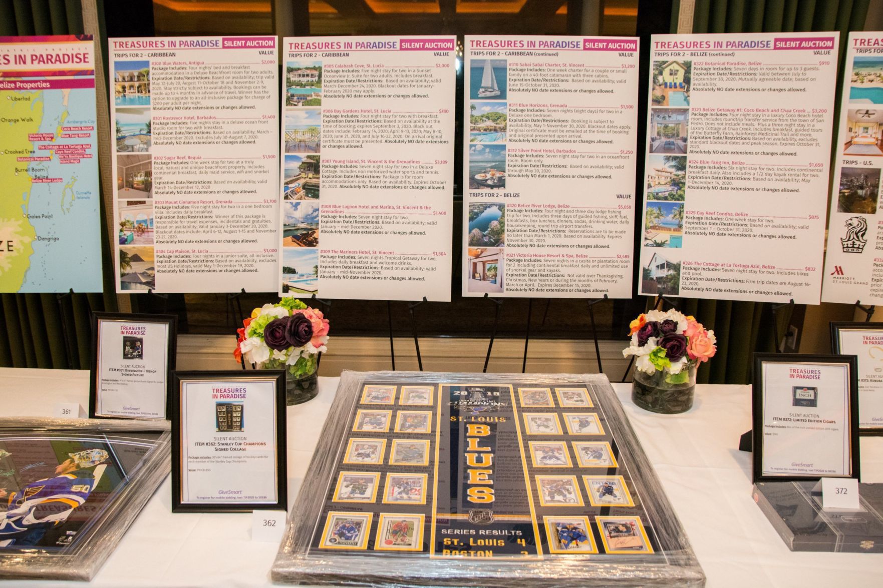 Silent auction items